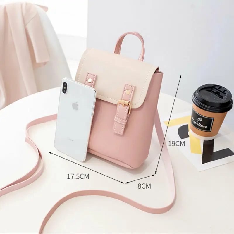 Женский мини-рюкзак милая школьная сумка для девочек Повседневная портативная