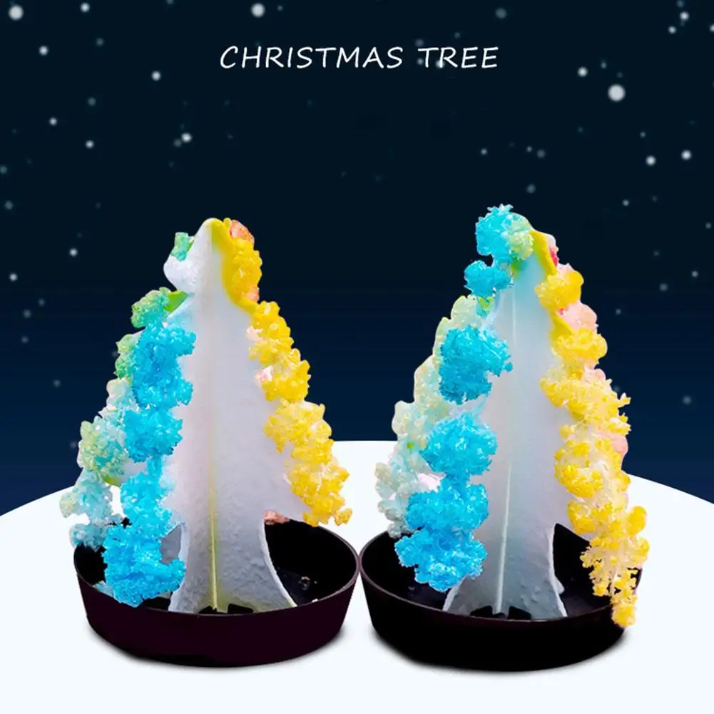 

Kawaii DIY Colorful Christmas Tree Will Open Snowflake Paper Water Tree Flowering Magic To Crystal Planting Strengthen Tree