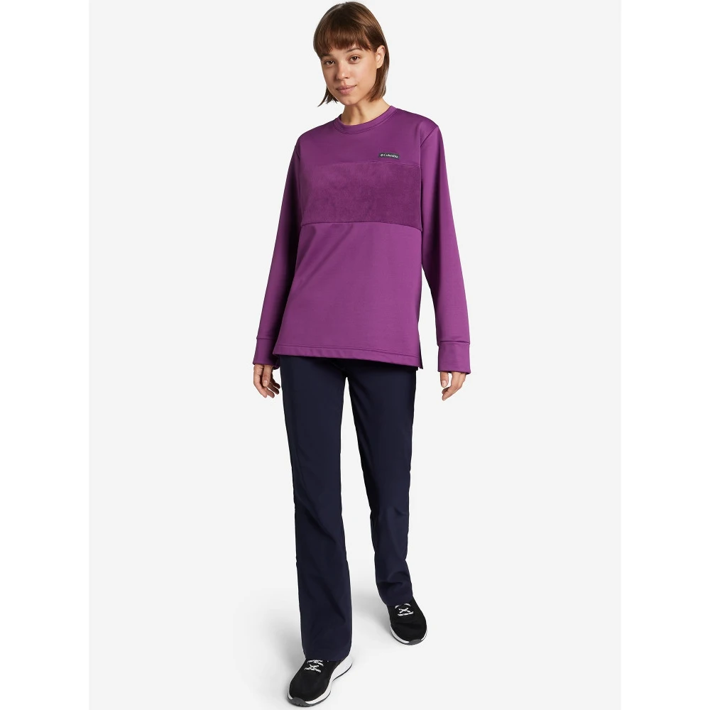 Джемпер флисовый женский columbia river plus size фиолетовый | Свитера