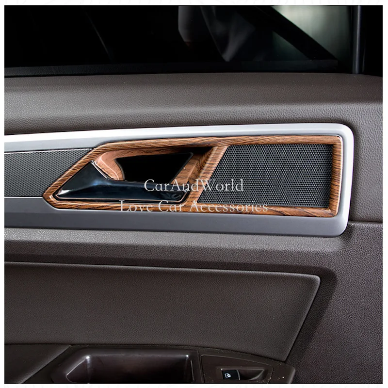 Для Volkswagen VW Teramont Атлас 2017 2019 внутренняя ручка двери чаша крышка рамы планки ABS