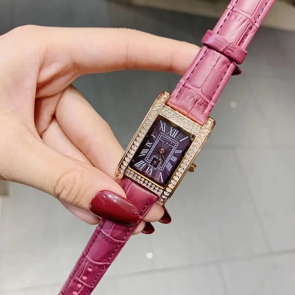 

Square Watch Ladies Watch Diamond-Studded Leather with Small Dial Temperament Fashion Personality Waterproof Atmosphere Ladies