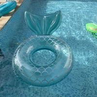 70 90 110 green pink mermaid backrest inflatable swimming ring adults kids floating ring swim pool beach party toy piscina