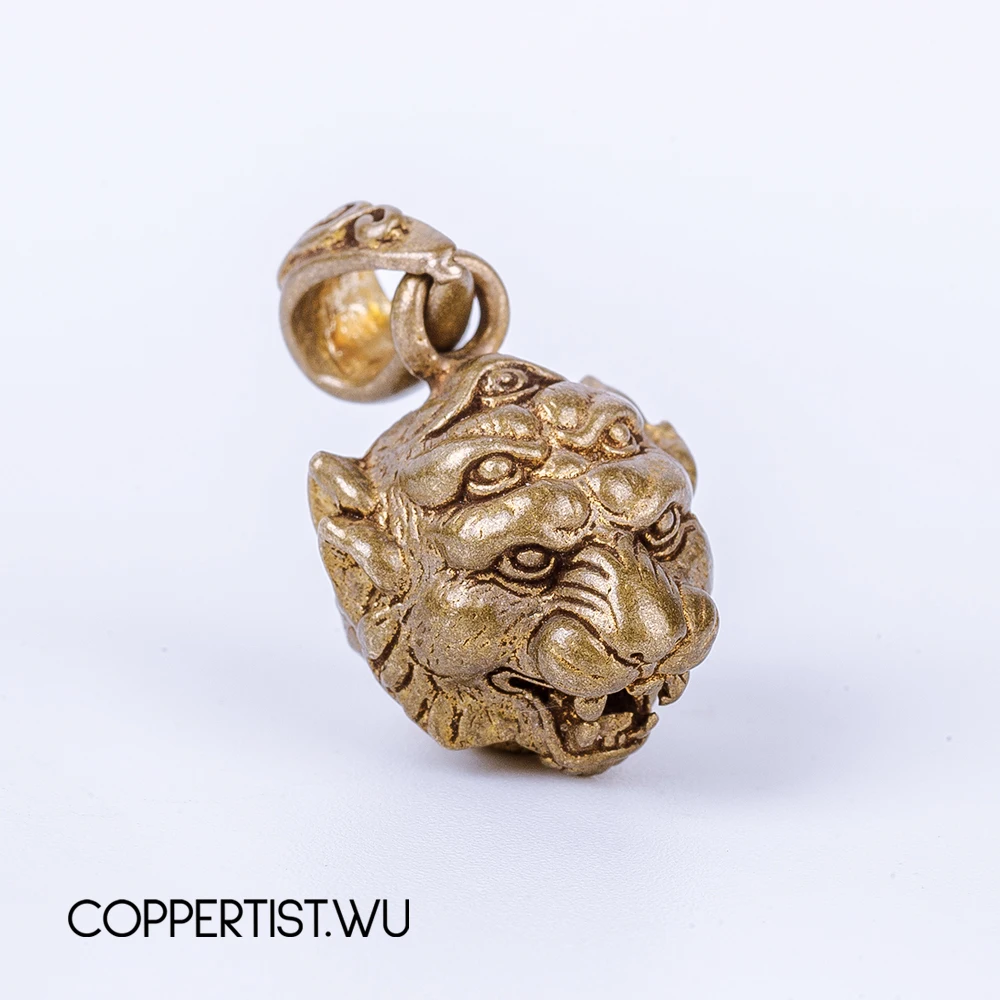 Coppertist. Wu оригинальная крутая металлическая подвеска в виде животного с головой