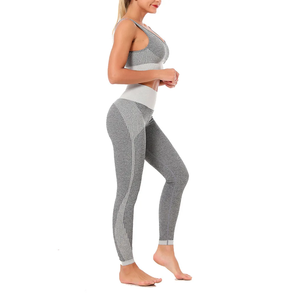 

Simpold Sleeveless Vest Fitness Sportwear Bra Running Pants 2 Pieces Set Running Instimate Jogging Legging Gym Clohtes 6202