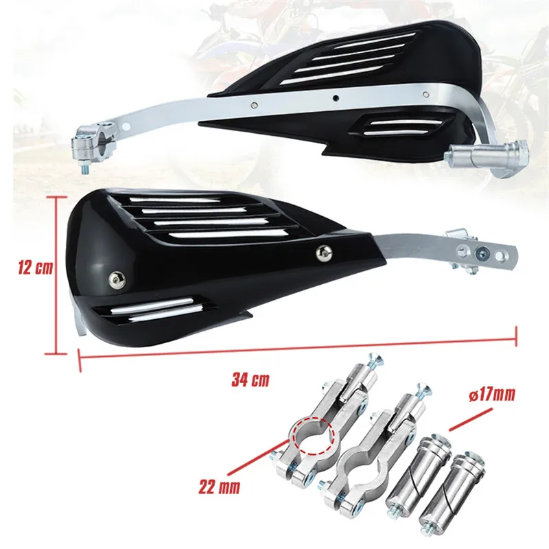 

A Pair Motorcycle Handguards Ventilation Plastics and Metals Reinforce Modification Accessories Simple Installation Universal