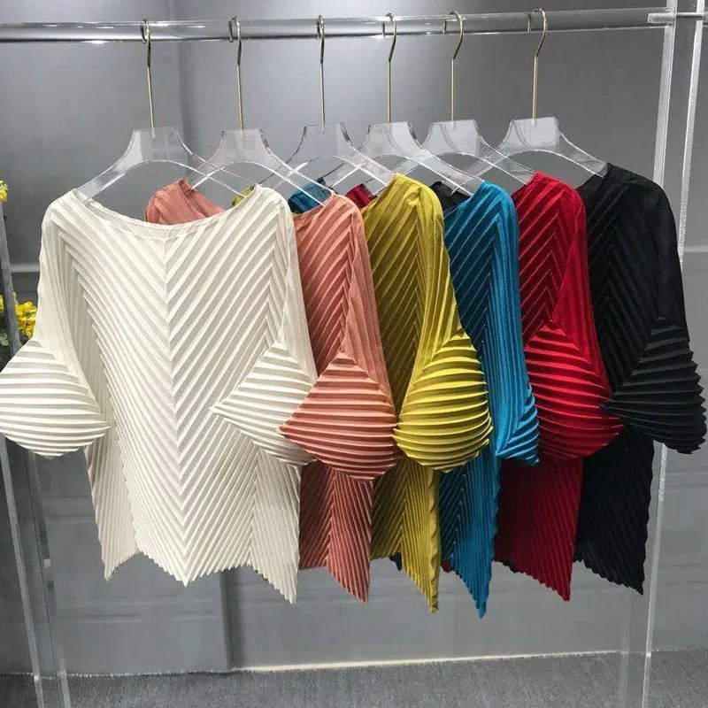 Женские Модные плиссированные рубашки свободного размера плюс Miyak 2020 | Женская