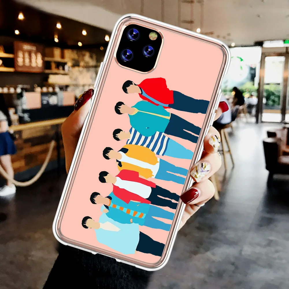 

2020 New Album DYNAMITE Silicone Clear Case For iPhone 12 11 Pro Max 8 7 6 6S Plus XR X XS Max SE2020 Soft TPU Transparent Cover