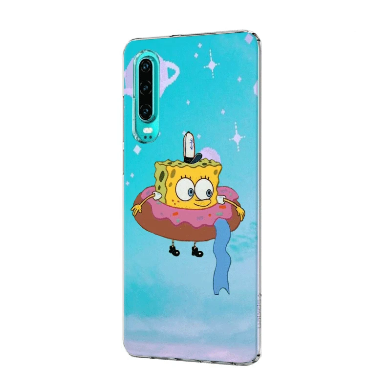 Чехол для мобильного телефона Honor 6A 6C 7A 8 8X8 9 9X10 View 20 Lite Pro Play жесткий чехол Губка Боб