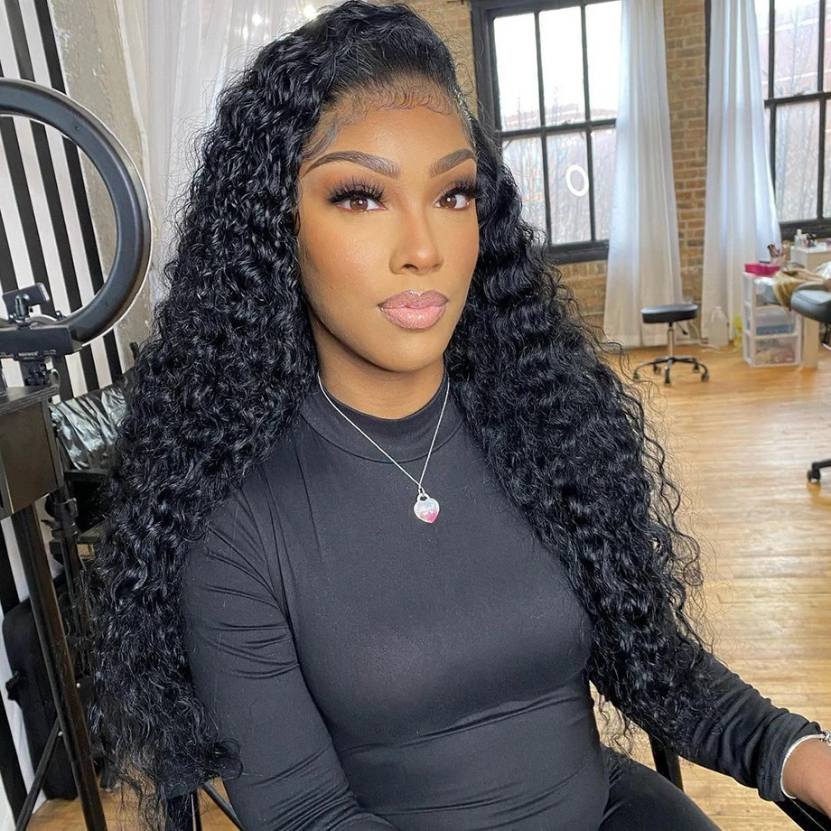 

Парик из человеческих волос для чернокожих женщин, 30-40 дюймов