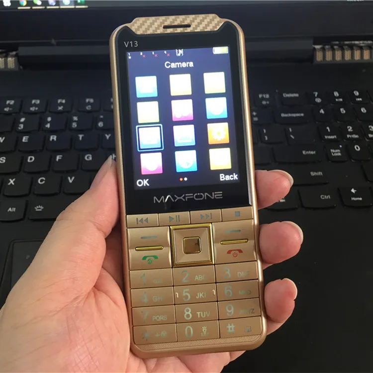 Кнопочный телефон V13 мобильный 2 8 дюйма четыре Sim-карты Основная клавиатура Bluetooth
