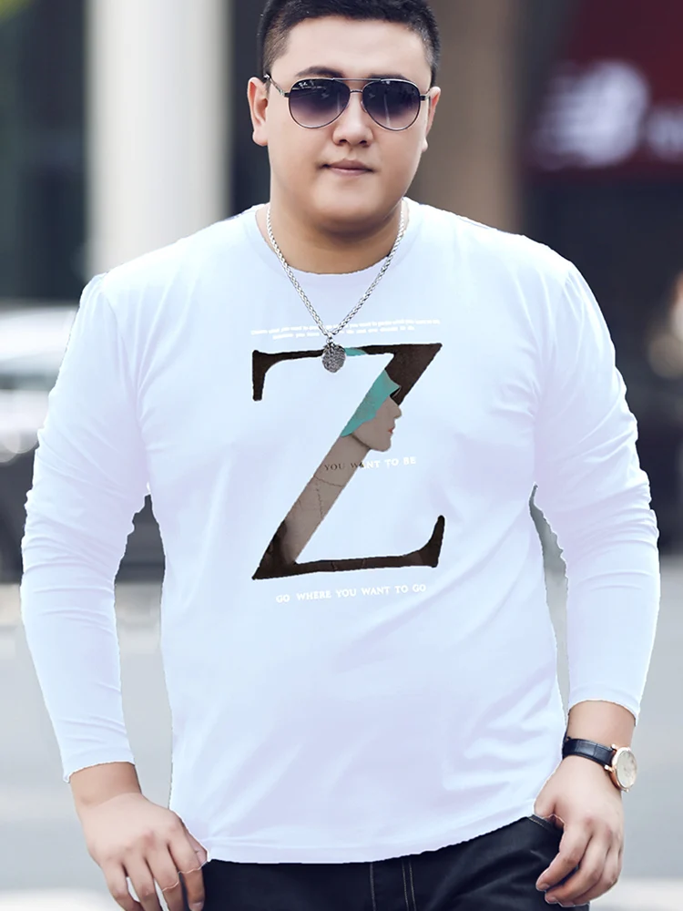 Мужская футболка с длинным рукавом модная брендовая мужская хлопковая весна