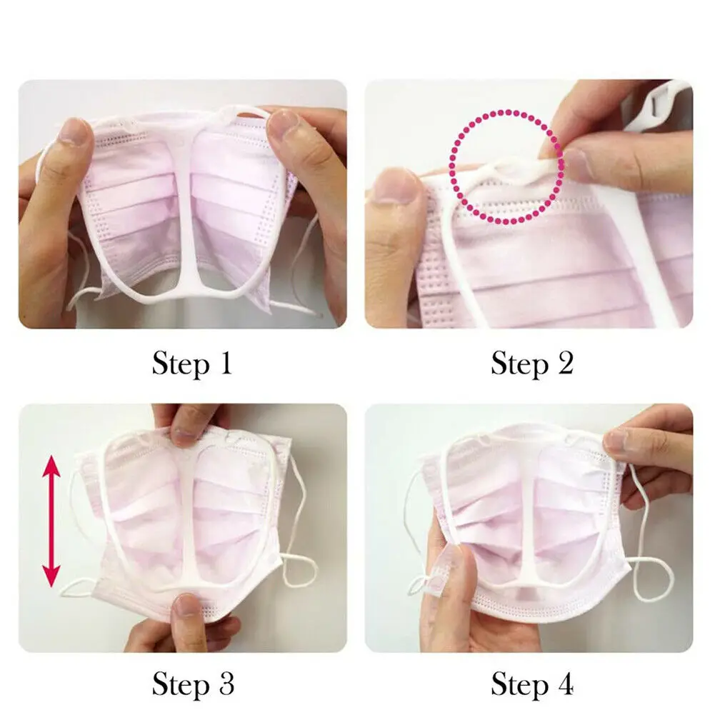 

10/5/1pcs 3D Mask Bracket Mask Accessories Breathing Smoothly And Cool Silicone Mask Holder Breathable Accessories