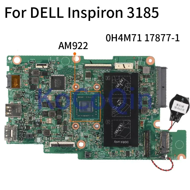  DELL Inspiron 3180 3185 AM922    CN-0H4M71 0H4M71 17877-1 DDR4  