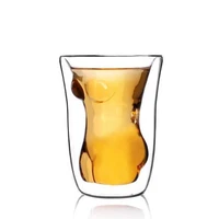 1pcs 160ml shot glass cocktail beer skull glass whiskey sexy vodka shot glass drinking ware for home office drinkware bar tool