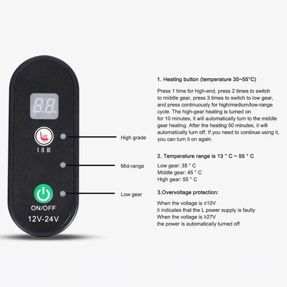 

Car Heating Seat Cushion Cover Pad 12V Winter Car Auto Warmer Heater Automotive Accessories Auto Covers