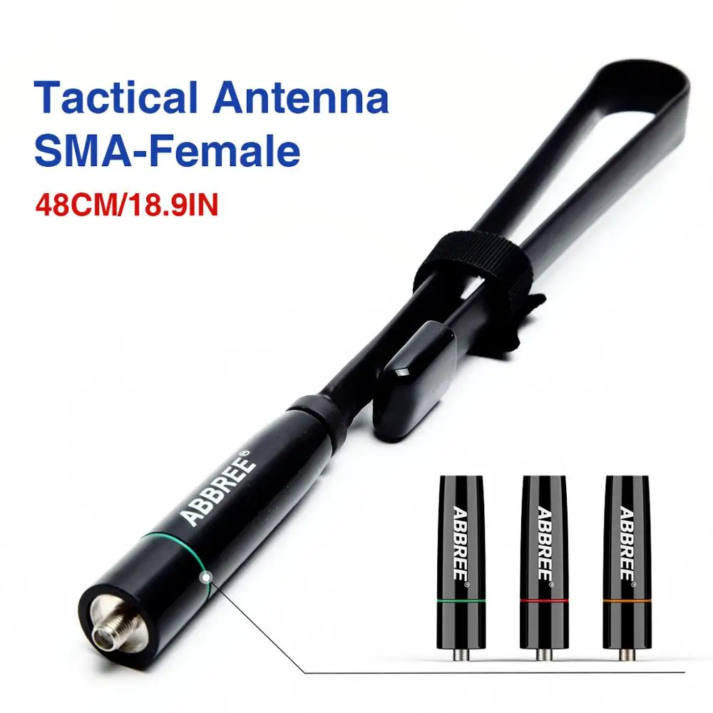 Фирменная Новинка Красочные ABBREE AR 152C складные тактические SMA 48 см антенна 144/430 МГц