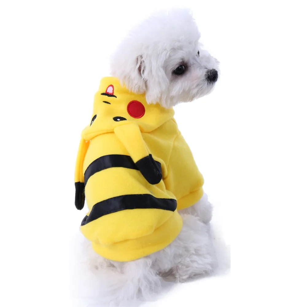 SUPREPET Костюм Кошки Cute Pet Одежда Пикачу Косплей Одежда Осень Зима Одежда для Кошек Главная Пижама Щенок Толстовка С Капюшоном Собака Пальто