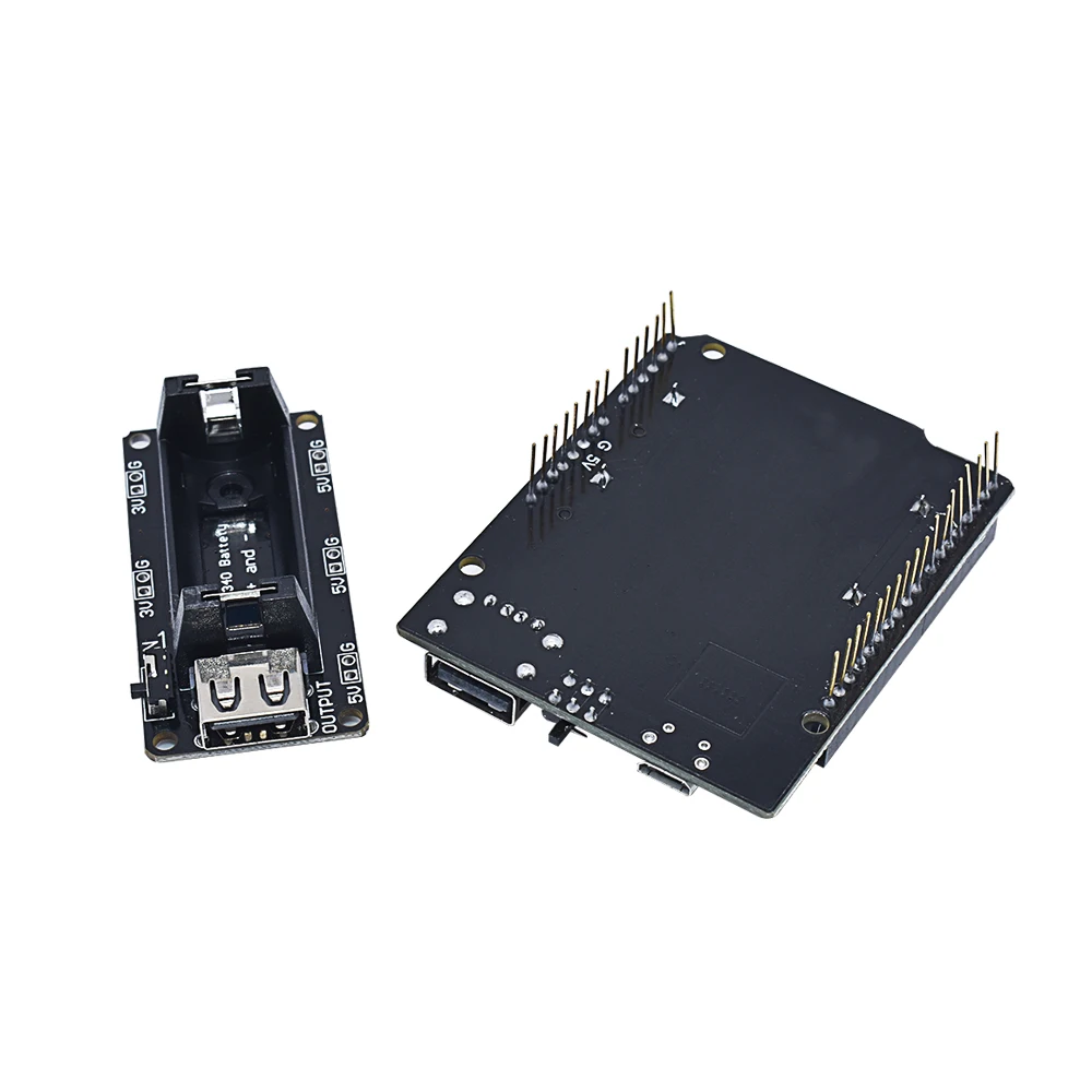 ESP8266 ESP32 блок питания перезаряжаемый Двойной 16340 литиевый аккумулятор зарядное