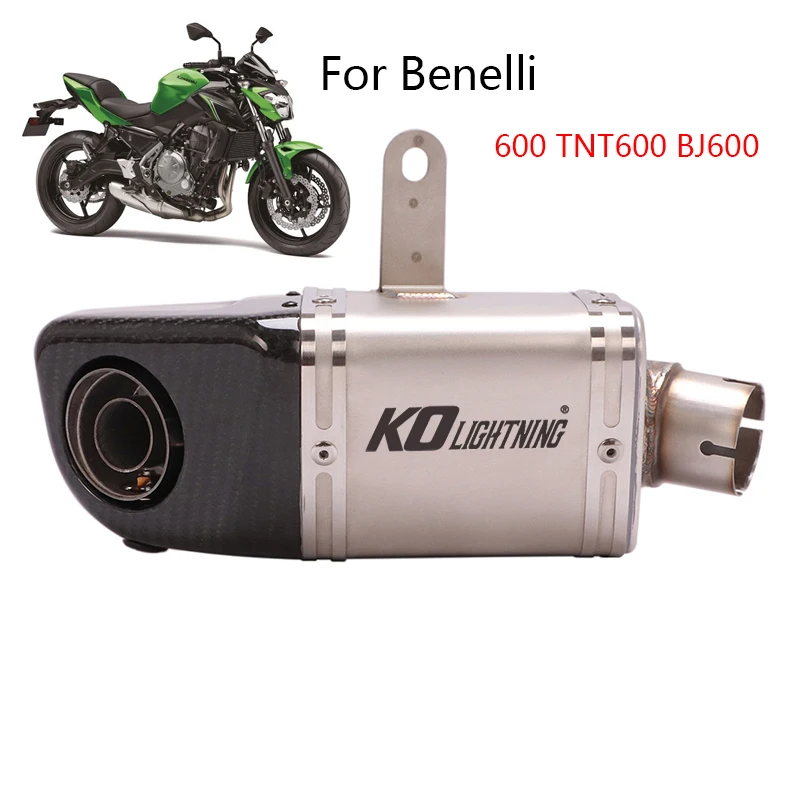 

Выхлопная труба для мотоцикла Benelli 600 TNT600 BJ600 BN600 глушитель выхлопной трубы со съемным дБ убийцей без застежки Оригинальный катализатор
