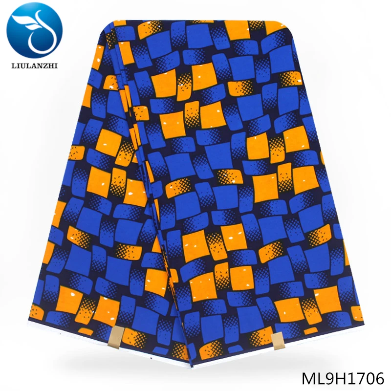 ML9H1706 LIULANZHI африканская голландская Ткань Горячая голландская печать восковой ткани голландский воск батик Ткань 6 ярдов африканская Анкара ткань ML9H1701-ML9H1727 - Цвет: ML9H1706