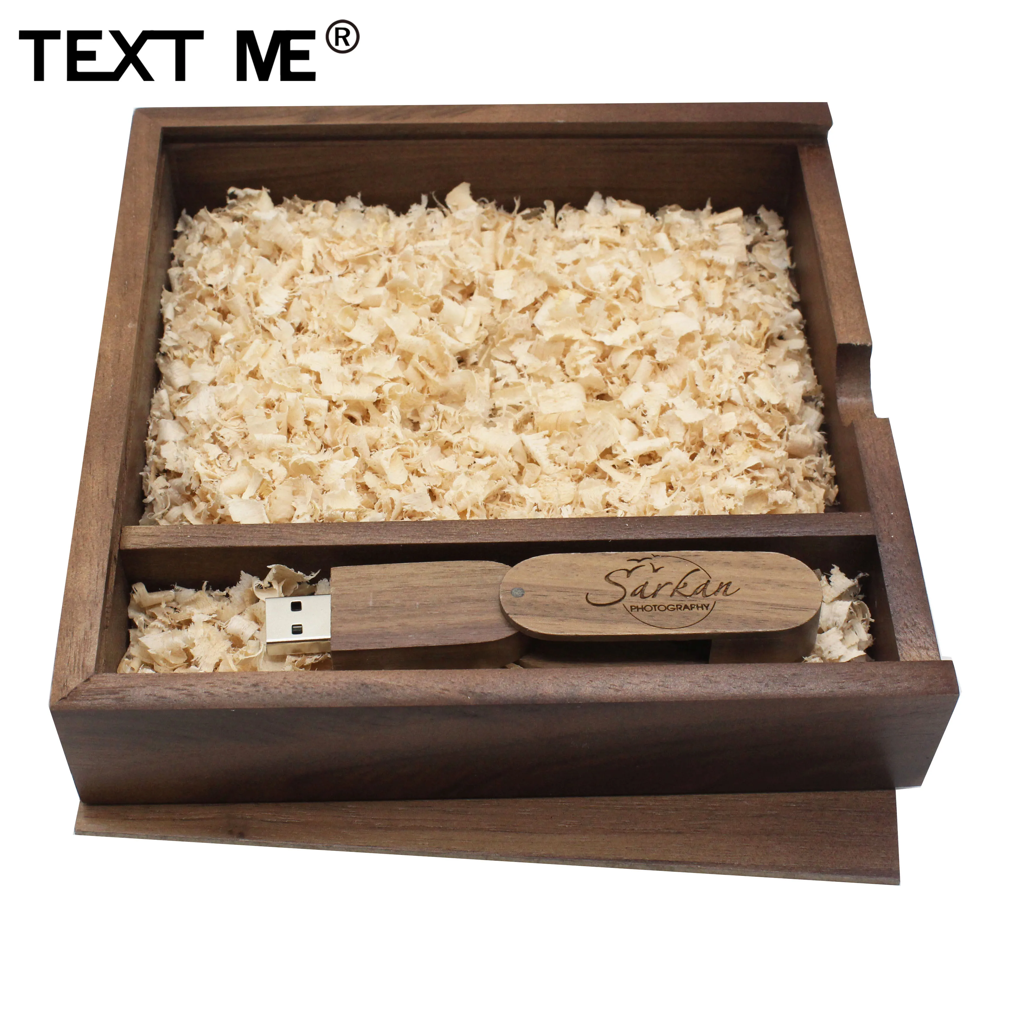 TEXT ME personalise (заказ 5 шт бесплатный логотип) USB + box Логотип на заказ флеш-накопитель 4