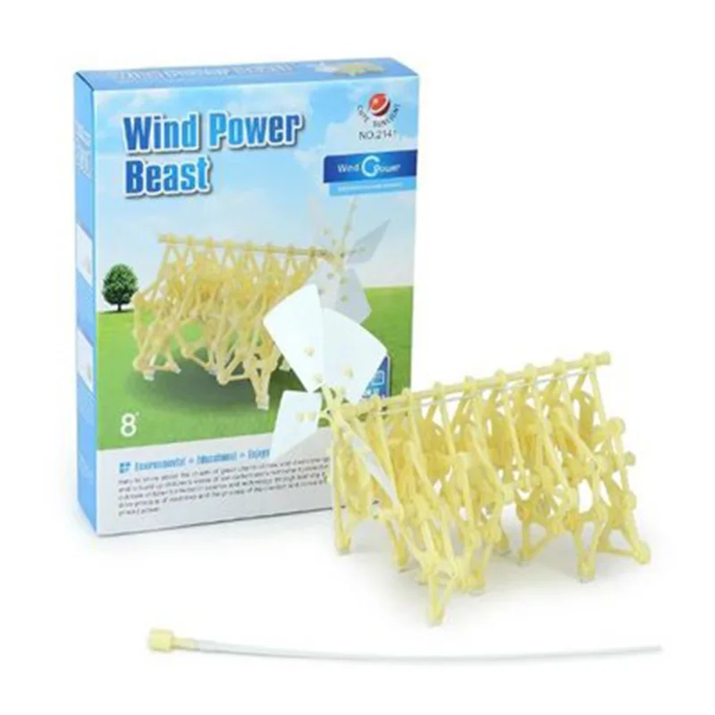 

Strandbeest Model Wind Power Beast DIY Educational Toys Mini Handmade Science Experiment Toys Child Birthday Gift Craft Supplies