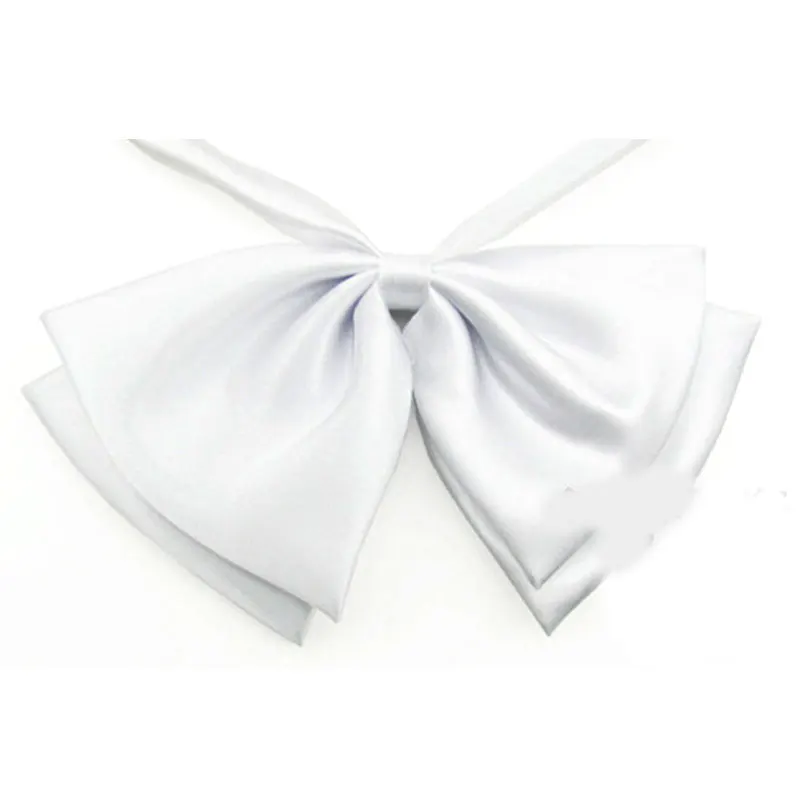 

Fashion Red Butterfly Women's Bow Tie Black College Style Solid Stain Professional Collar Flowers Female Student T-shirt Bowtie