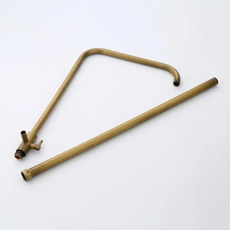 Смесители для душа роскошный настенный ручной набор из античной латуни ванной