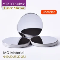 startnow 3pcslot co2 mo mirror laser d19 20 25mm 38 1 laser reflective molybdenum lens for 60w laser engraving equipment parts