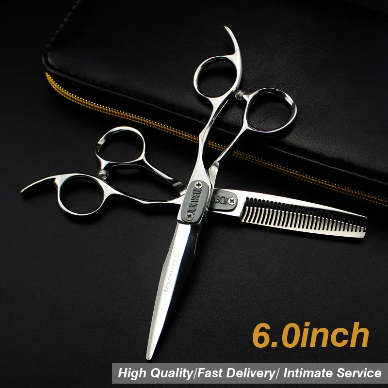 

6 inch Professional hair Barber scissors set straight scissors and Thinning Scissors hair care & styling