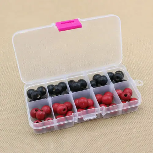 Пластиковый ящик для хранения ювелирных изделий с 10 отделениями практичный