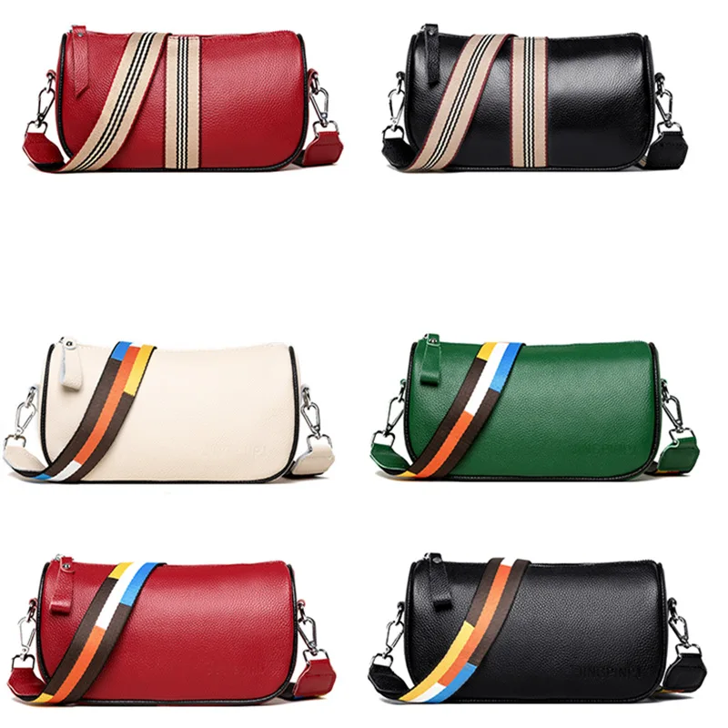 

100% Genuine Leather Shoulder Bag Women Handbags Fashion Designer Female Messenger Bag Luxury High Quality Cowhide Women's Bag