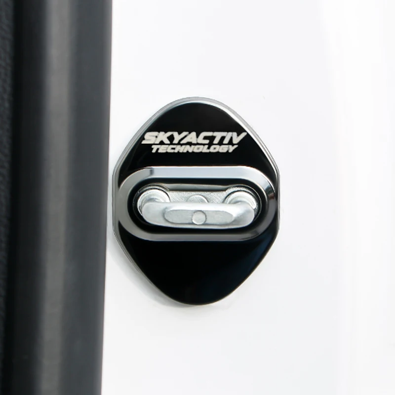

4PCS Car Door Lock Cover Protect Buckle Cover Latch Stop Anti Rust For Mazda 2 3 5 6 8 CX-3 CX5 CX-5 CX7 CX-7 CX-9 MX-5 Atenza