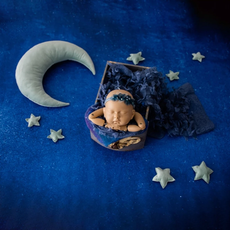 

Baby Hat Posing Beans Moon Pillow Stars Set Newborn Photography Props Infants Photo Shooting Accessories