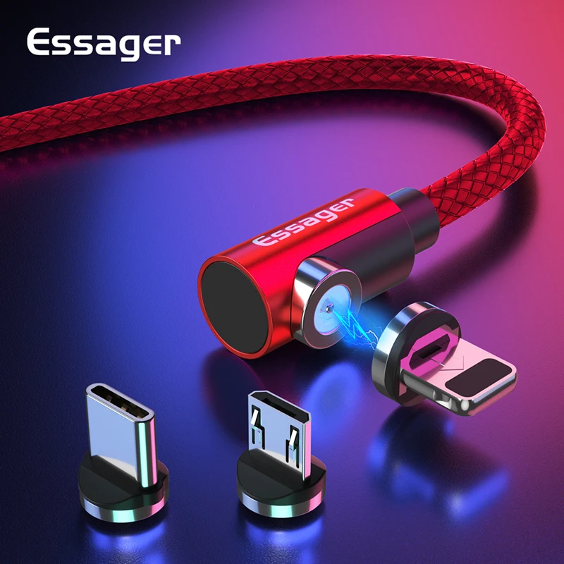 Магнитный кабель USB Type C зарядный для Samsung iPhone 11 Huawei Mate 30 зарядное устройство