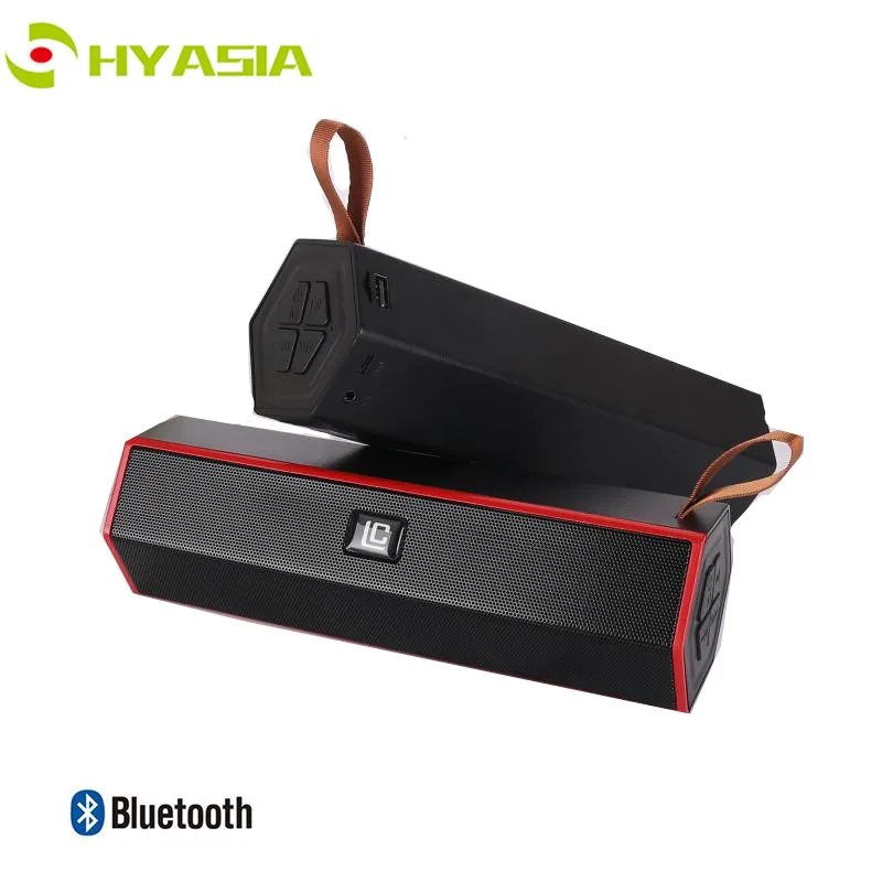 

HYASIA Portable Speaker Bluetooth Soundbar PC with Hand Rope HIFI Subwoofer Stereo Sound Wireless Loudspeaker Support U disk TF