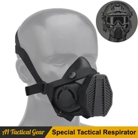 special tactical respirator tactical helmet airsoft mask replaceable canister cosplay multi function protect gear military games