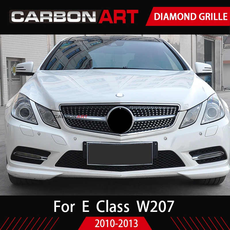 E купе W207 Diamond стиль Передняя решетка для Mercede Замена Серебристая C207 автомобильные