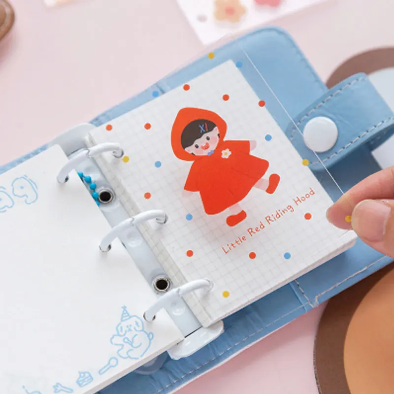 

Mini 3 Hole PVC Tansparent Planner Separator pages 3 Loose Loose Binder Divider Pages