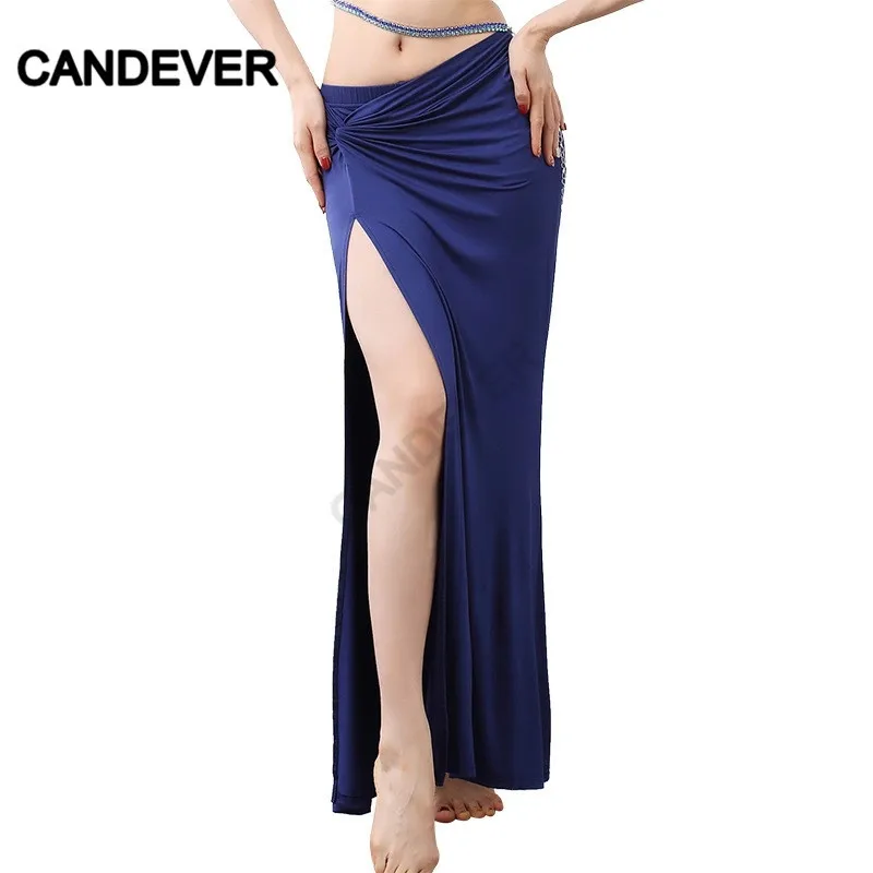 Женский костюм для танца живота в восточном стиле юбка с разрезом на бедрах