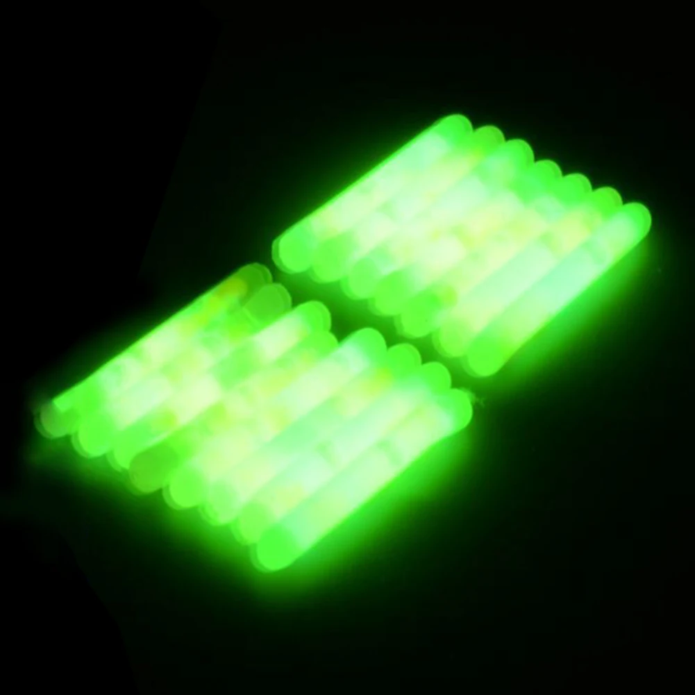 20 шт. полезных светлых крупных принадлежностей для поплавка карповой рыбалки на ночь на открытом воздухе, светящихся палочек флуоресцентного озера, темной вечеринки, портативного моря.