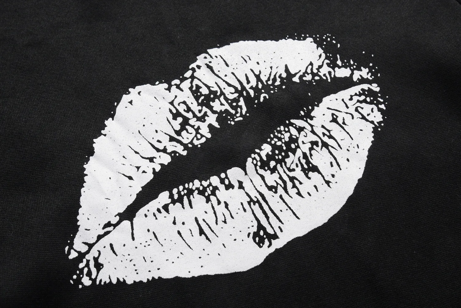 

Red lips 2020 New Design Hot Sale Hoodies Sweatshirts Women Casual Kawaii Harajuku Sweat Girls European Tops Korean