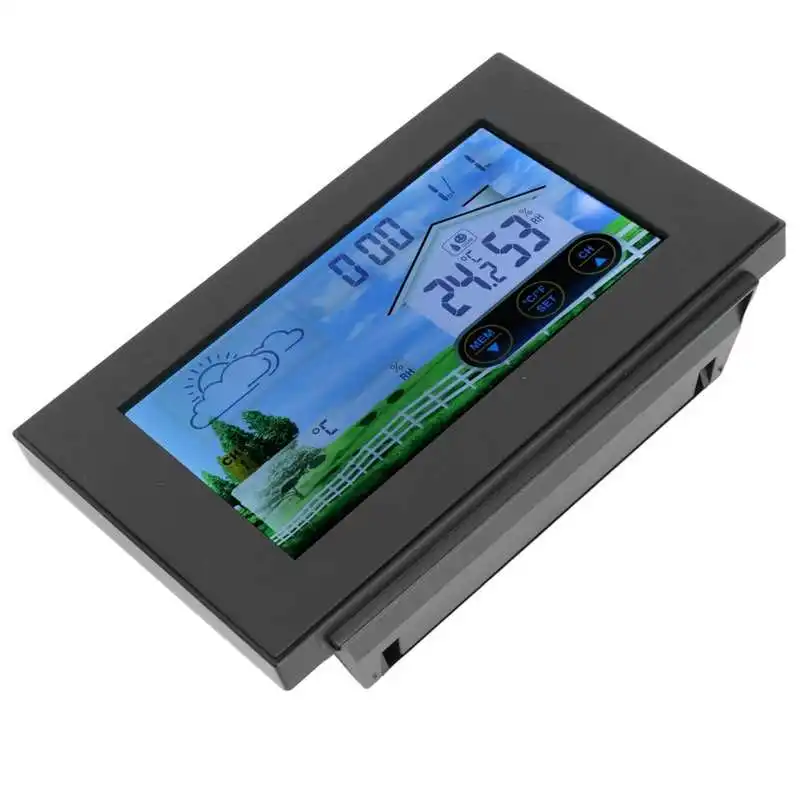 

Temperature Humidity Meter Remote Control Thermometer Hygrometer Clock for People for Indoor Outdoor