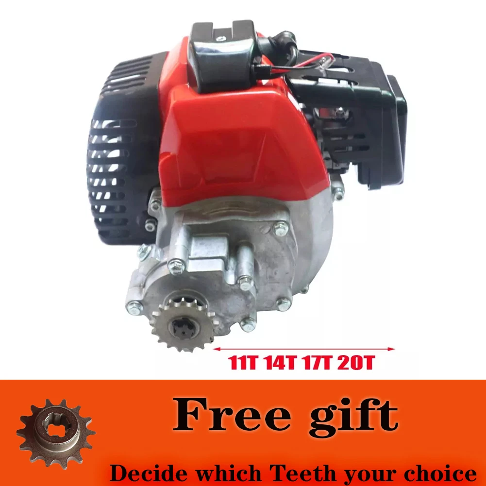 

1E44-5 49cc Engine With Gearbox For 2 Stroke Mini Dirt bike Pocket Bike Mini Atv Parts