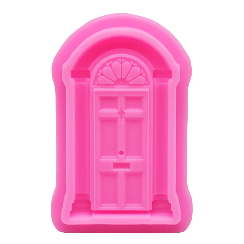 

3D Door Silicone Molds Fondant Craft Cake Candy Chocolate Sugarcraft Ice Pastry Baking Tool Mould Soap Mold Cake Decorator