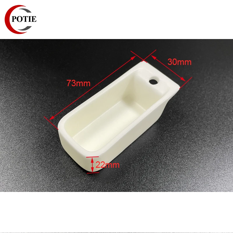 

73X30X22MM Factory Price Rectangle Shape 99% Alumina Combustion Boat