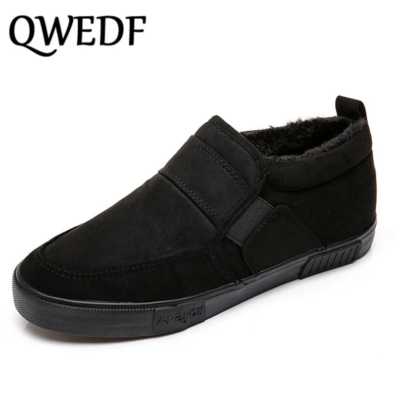 

Winter Men's Cotton Shoes Middle-aged Father Super Warm Thick Plush Shoes Non-slip Comfortable Elderly Flat Casual Shoes S7-17