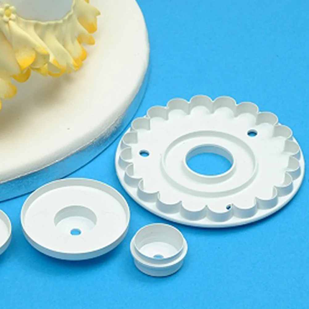 4 шт. резак для печенья с оборкой дома и кухни DIY выпечка Украшение Тортов мастикой