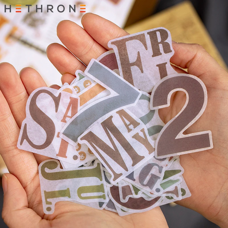 Hethrone креативный Ретро цифровой календарь Прозрачная ПВХ ручная учетная запись