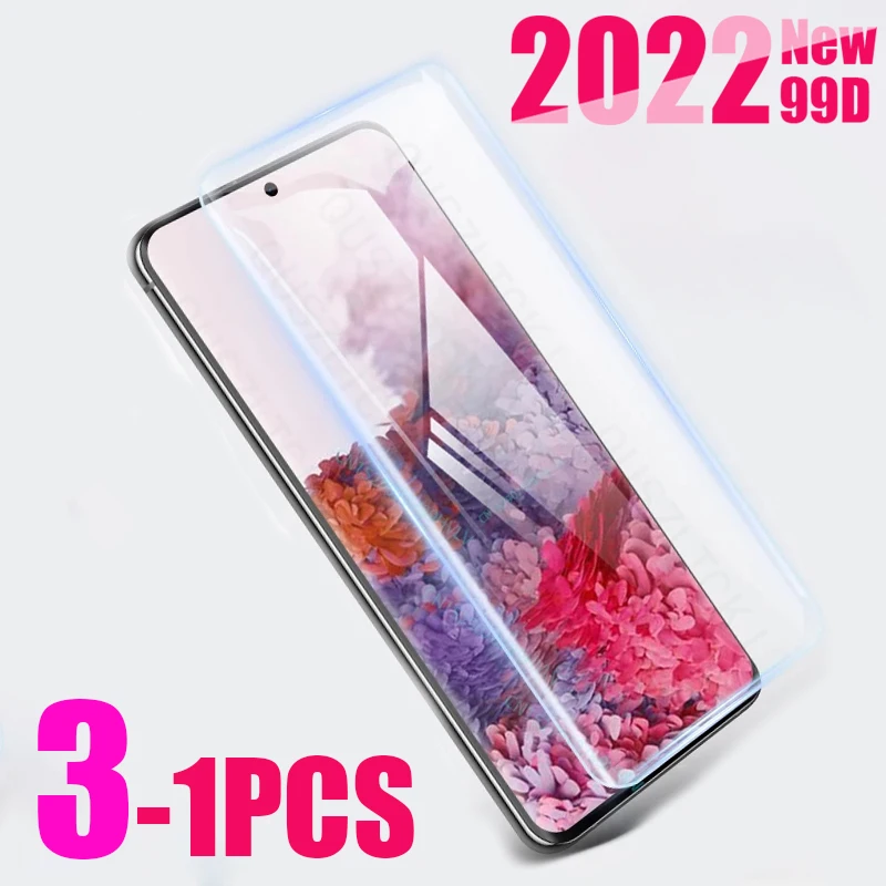 

3-1PCS Tempered Glass For Samsung Galaxy S21 Ultra Screen Protector S20 Plus S10 S9 S8 Note 20 10 9 8 S 21 4G 5G E Accessories